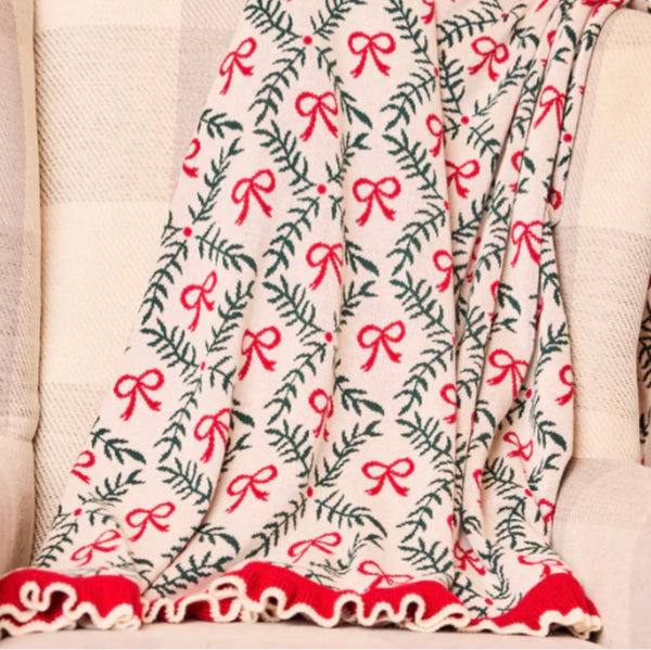 Holiday Trellis Blanket