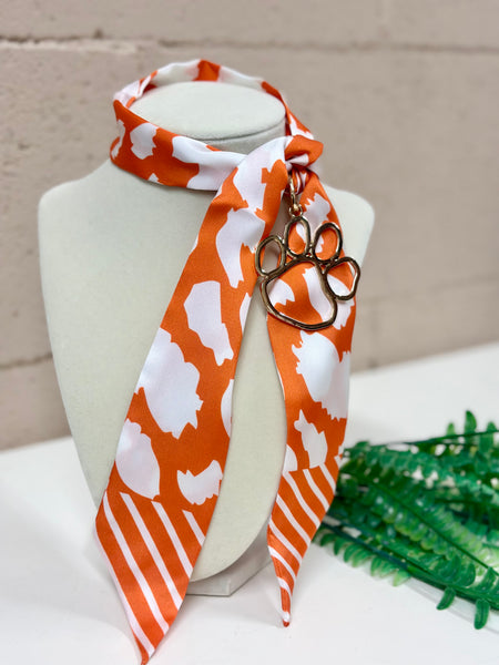Leopard/Stripe Combo Scarf