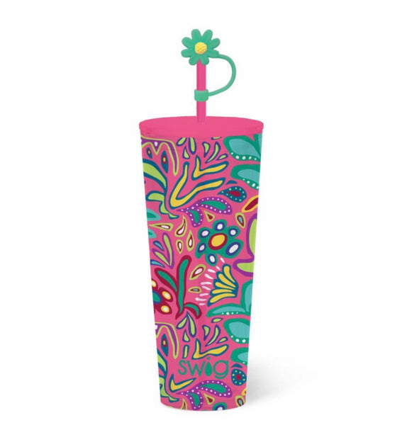 Swig Flora Rosa Plastic Tumbler 24oz