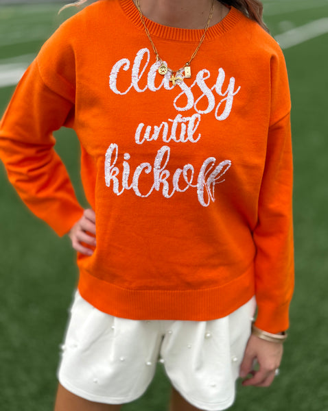 Classy Until Kickoff Sweater