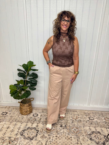 Lisa’s Favorite Chocolate Layering Lace Tank Top