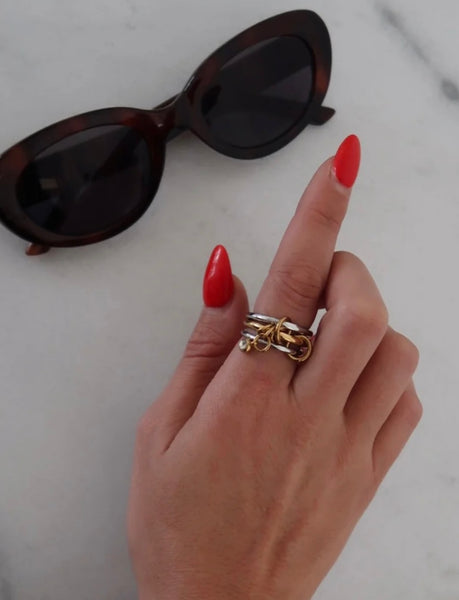 Chansuttpearls Two Toned Julia Ring