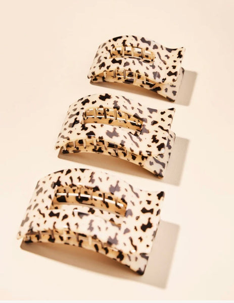 Blonde Tortoise Teleties Flat Rectangle Hair Clip
