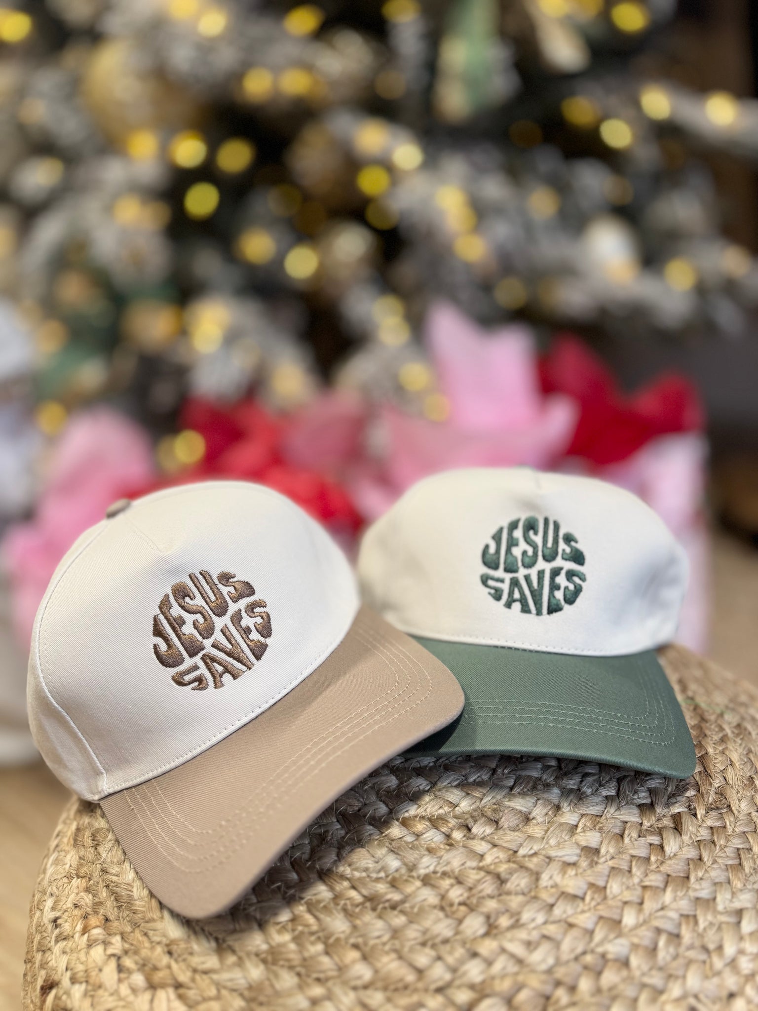 Jesus Saves Embroidery Trucker Hat