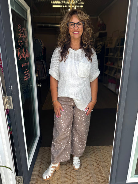 Mocha Bambi Barrel Jeans