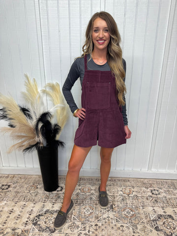 Your Favorite Dark Cherry Romper