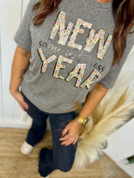 New Year Same Hot Mess Tee