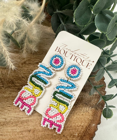 NURSE Beaded Earrings