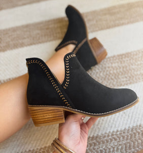 Bluffin Black Suede Corkys