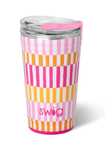 Swig Sherbet Stripe 18oz Party Cup