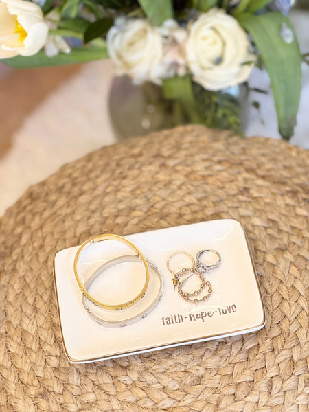 Faith Hope Love Trinket Dish