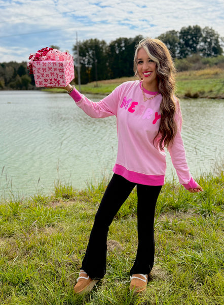 Merry Pink Crewneck
