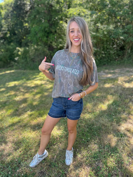 Mad Hatter Camo Overstimulated Tee