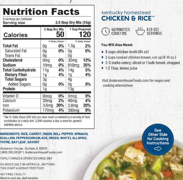 Chicken & Rice Soup Mix