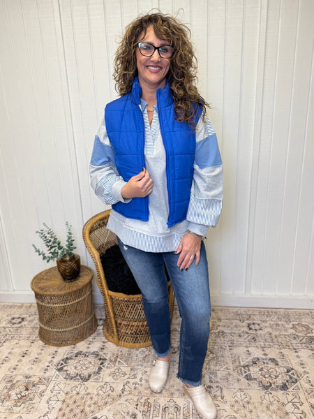 Got The Blues Puffer Vest