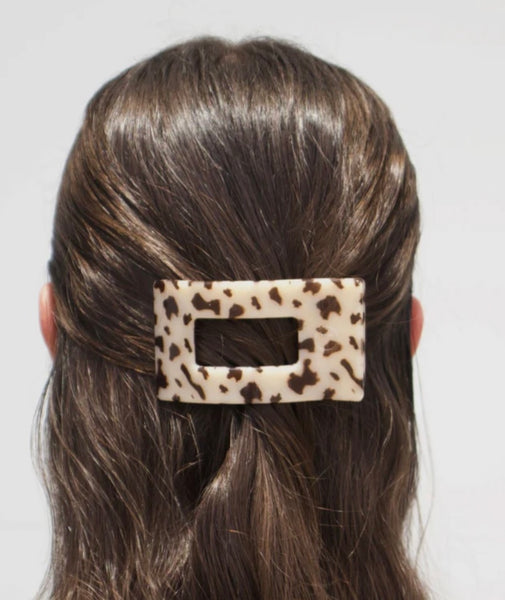 Blonde Tortoise Teleties Flat Rectangle Hair Clip