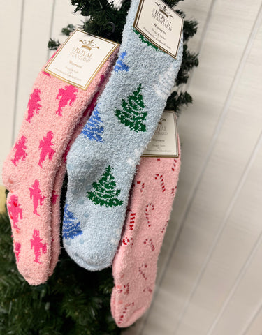 Festive Fuzzy Socks