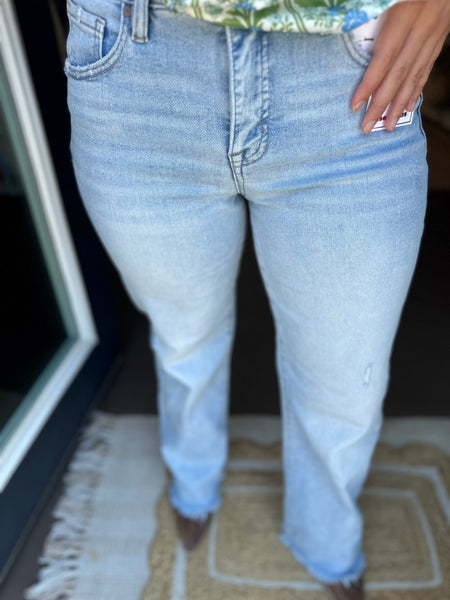 Risen Tummy Control Mid Rise Jeans