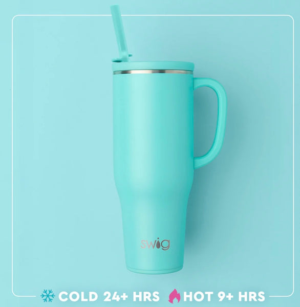 Swig Arctic Splash Leakproof Mega Mug 40oz