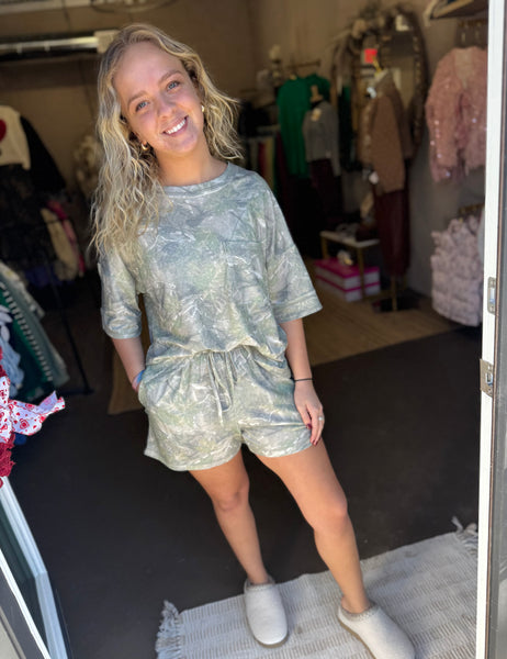 Camo Girlie Two Piece Set