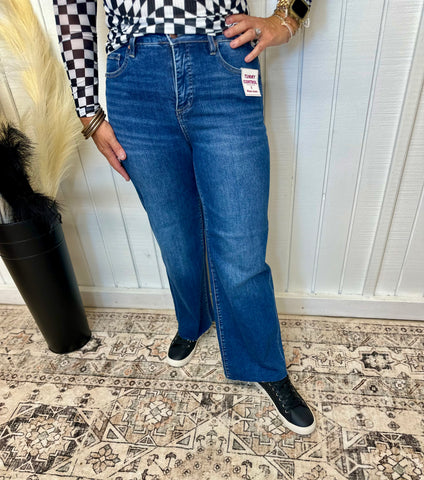 Risen Jeans Tummy Control Crop With Leg Pants