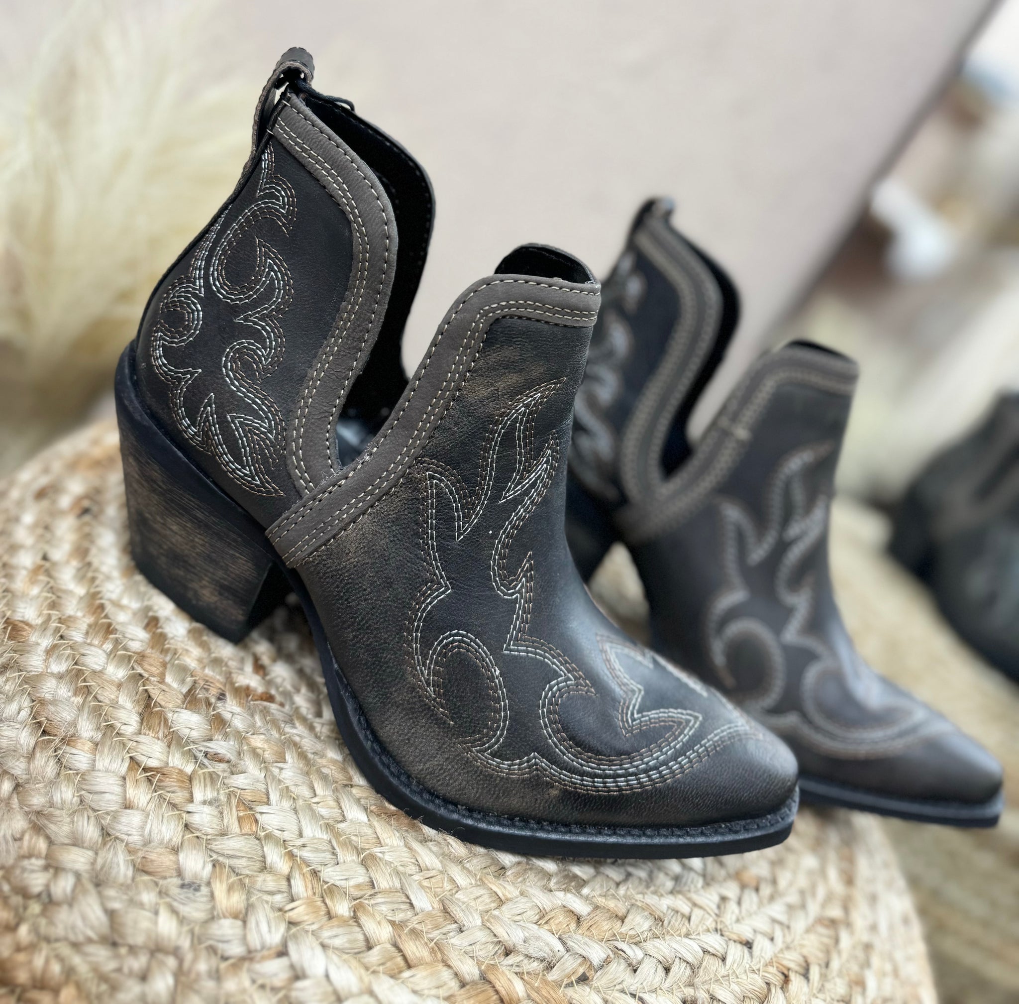 Western Leather Boots