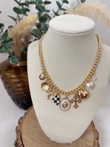 Check Out Her Charm Necklace