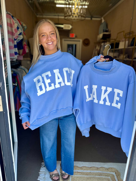 Reversible Beach/Lake Crewneck