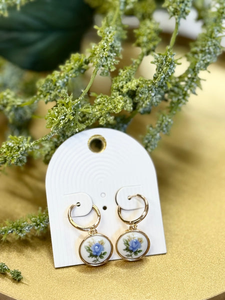 My Pressed Flower Hoops