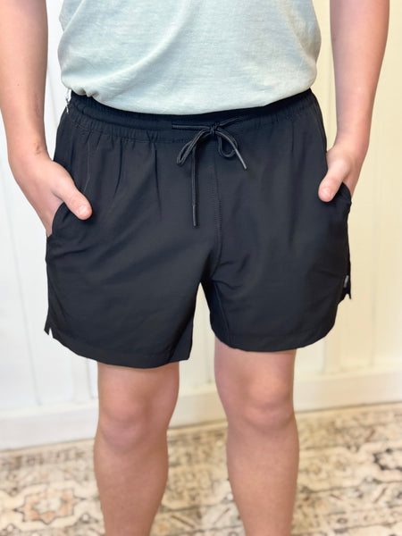 Mad Hatter Black Volley Shorts