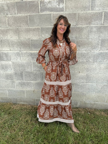 The Caramel  Drizzle Dress
