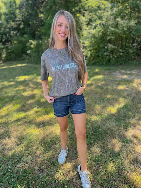 Mad Hatter Camo Overstimulated Tee