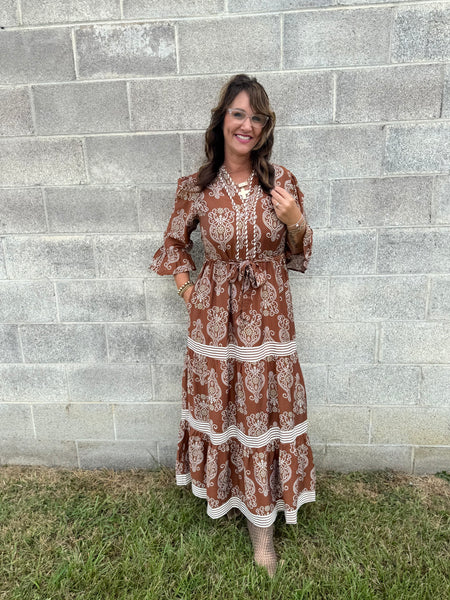 The Caramel  Drizzle Dress