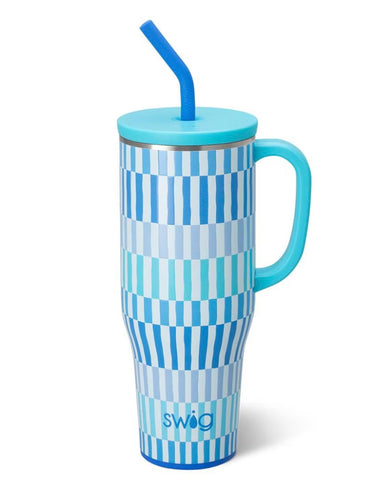 Swig Glacier Stripe 40oz Mega Mug