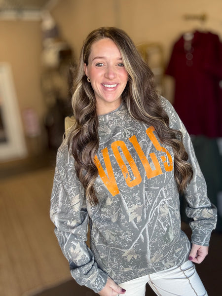 VOLS Camo Crewneck
