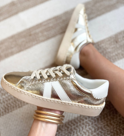 Friend Zone Gold Corkys Sneakers