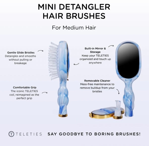 Teleties Mini Tide & True Hair Brush