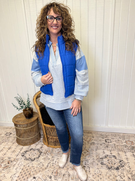 Got The Blues Puffer Vest