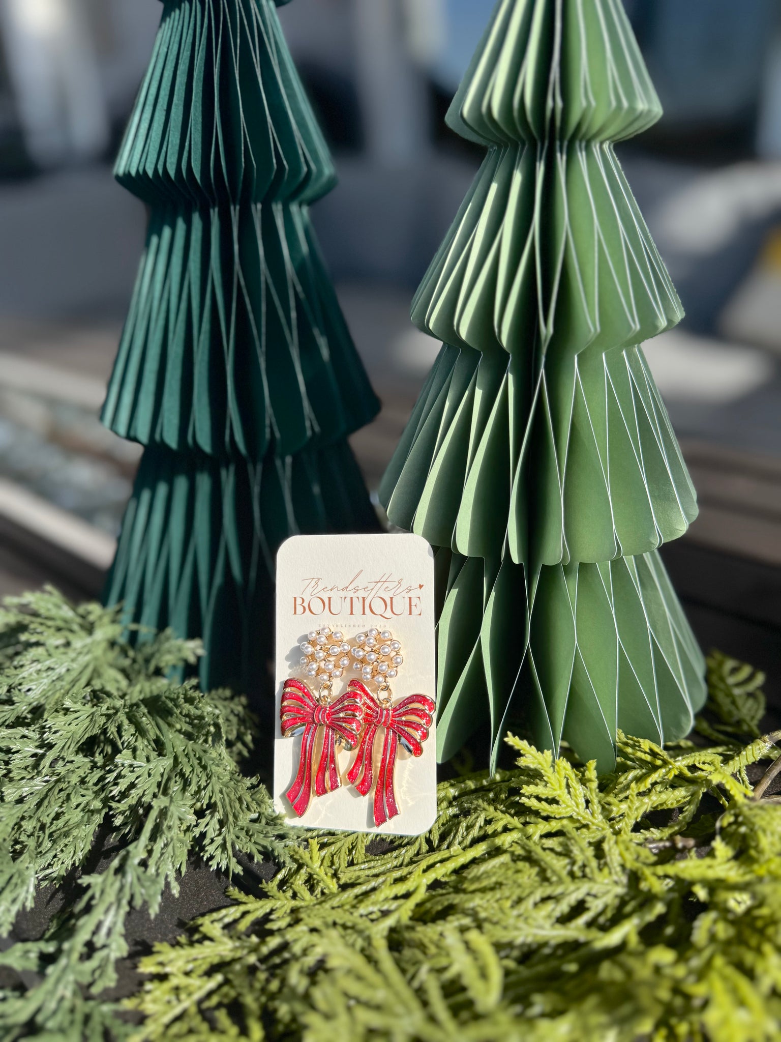 A Trendy Christmas Earrings