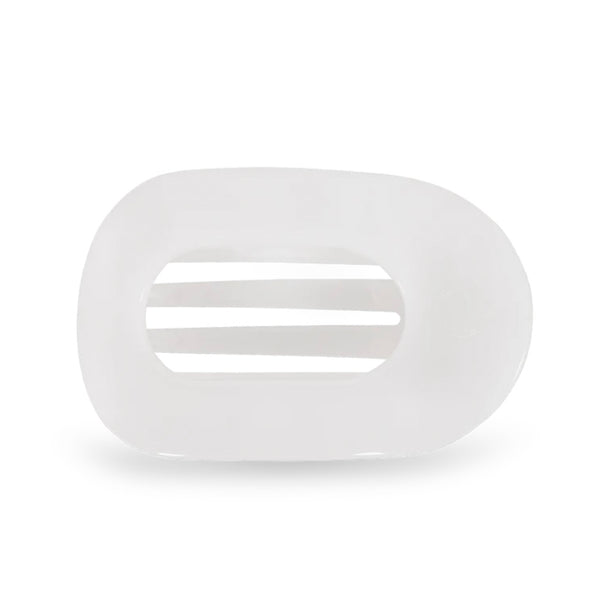Teleties Coconut White Round Clip