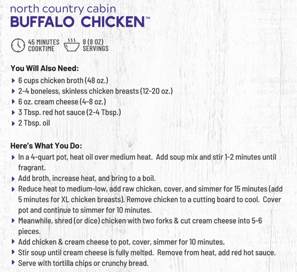 Buffalo Chicken Soup Mix