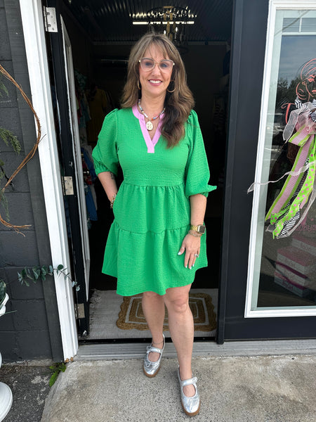 The Olive Tea Dress