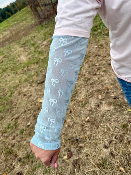 Bow Mesh Layering Top