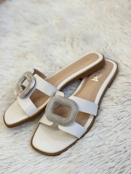 Corkys Ring Around The Rosie White Sandals