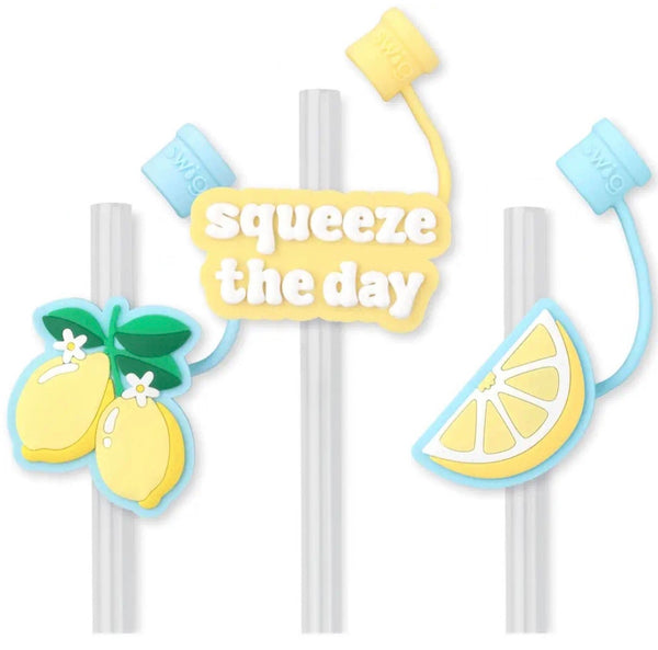 Swig Lemon Meringue Straw Topper Set