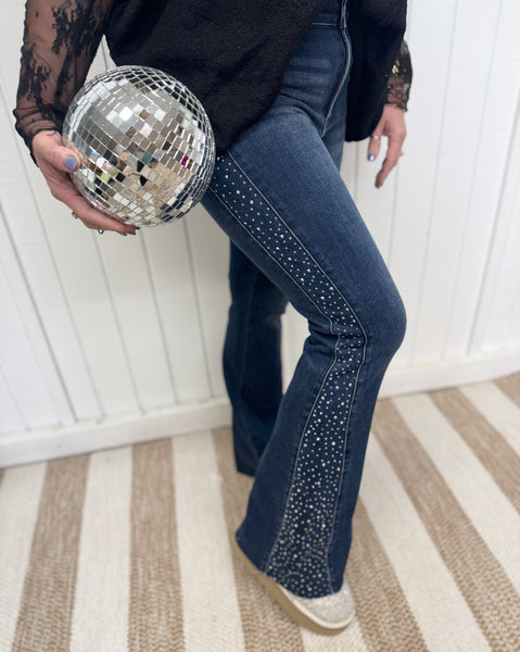 Judy Blue Rhinestone Flares