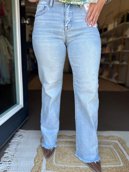 Risen Tummy Control Mid Rise Jeans