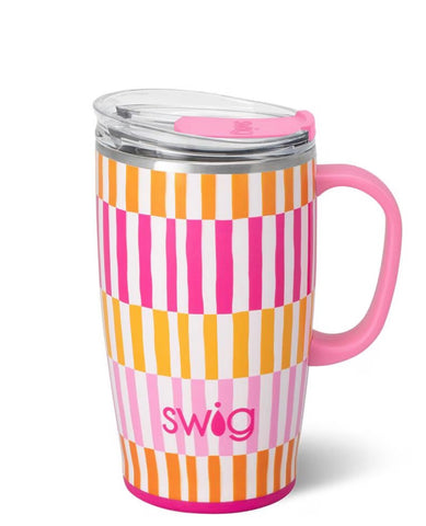 Swig Sherbet Stripe 18oz Travel Mug