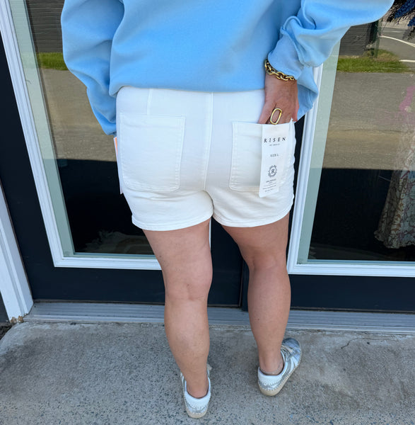 Risen White Button Down Skort