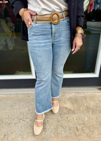 Judy Blue Kick Flare Mid Rise Jeans